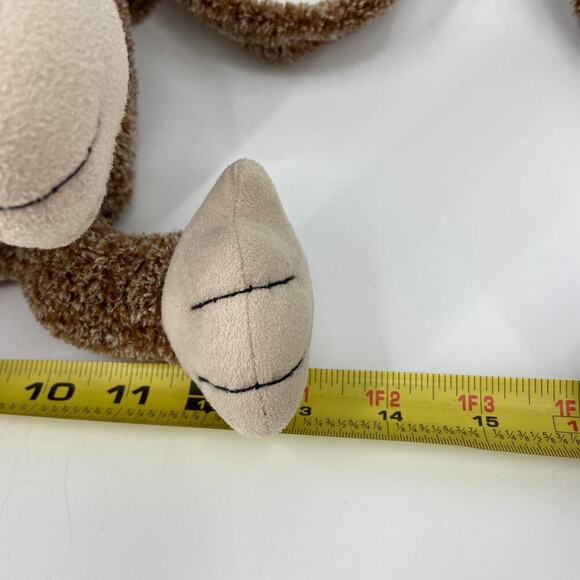 Jellycat Tum Tum Monkey Plush Brown 13 Inch Chimp Long Tail Stuffed Beans - Picture 8 of 10